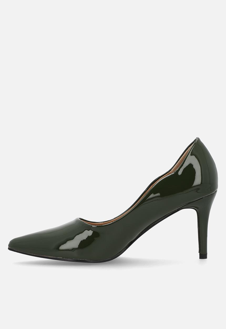 Madison® - Penny scalloped heel - olive