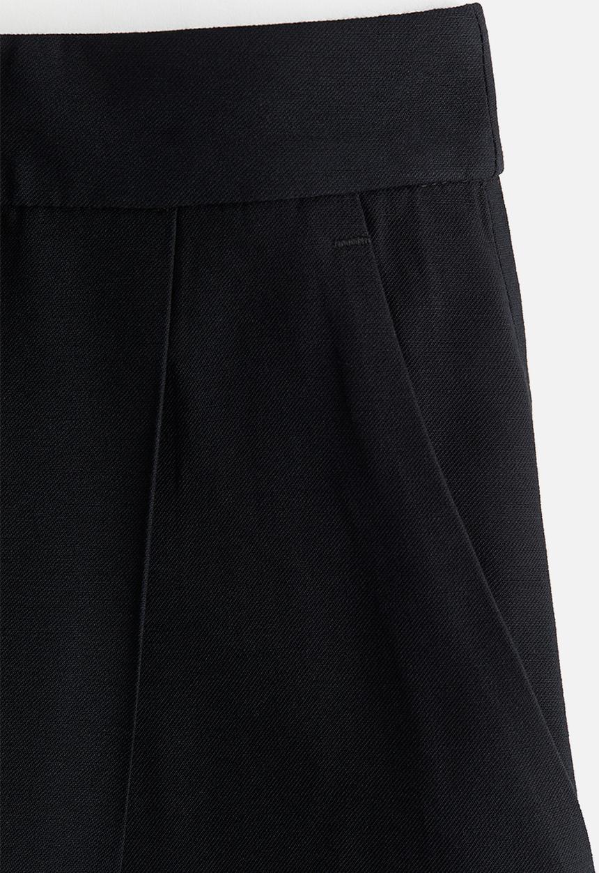 H&M - Wide twill trousers - black
