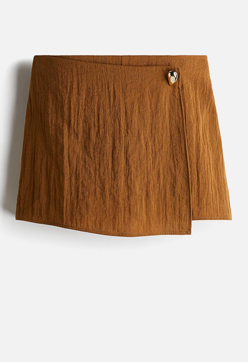 H&M - Wrapover skort - brown
