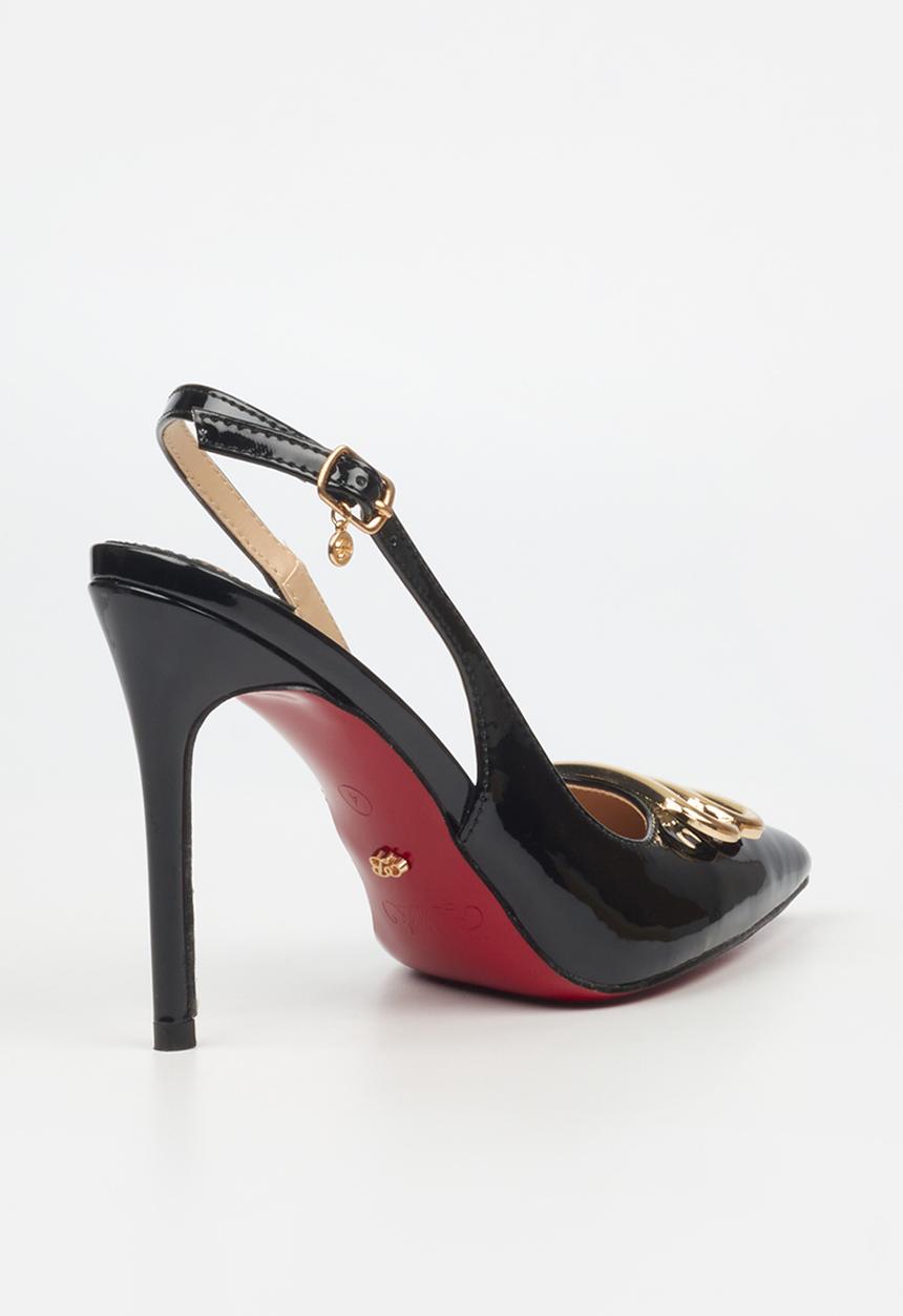 Miss Black - Lola 57 slingback heel - black