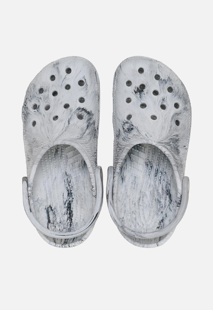 Crocs - Clsc Watercolor Marbled Clog K-Grey Swirl