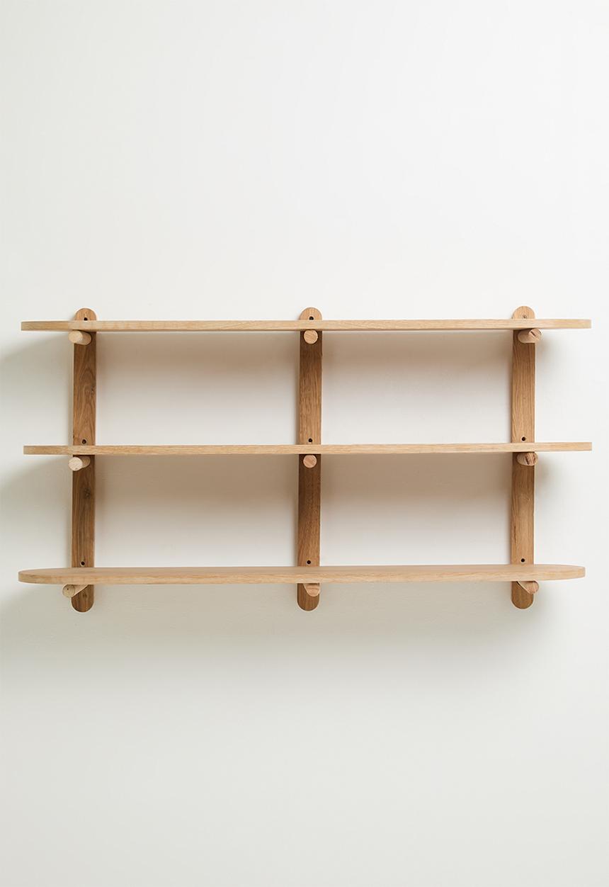 Native Decor - Lumi Wall Mounted Shelf Unit - Oak