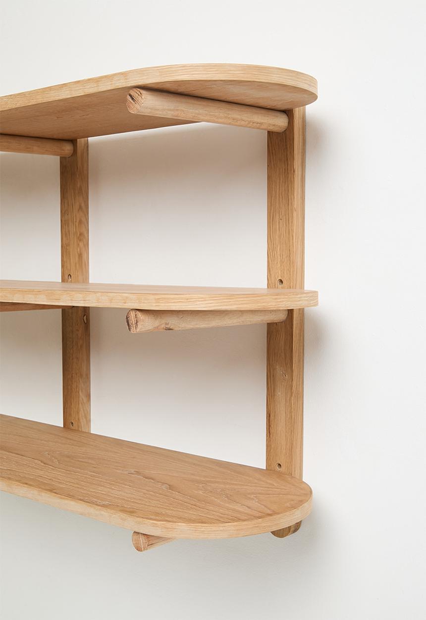 Native Decor - Lumi Wall Mounted Shelf Unit - Oak