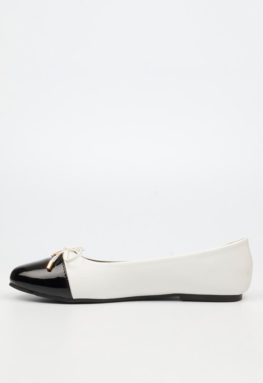 Miss Black - Ayanda 3 pump - white combo