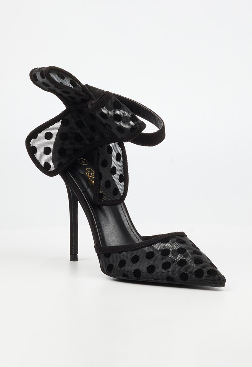 Miss Black - Dott 1 polka dot heel - black