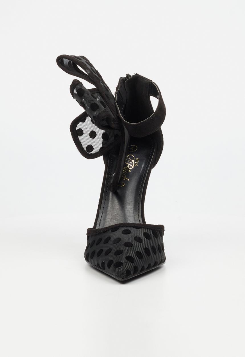 Miss Black - Dott 1 polka dot heel - black