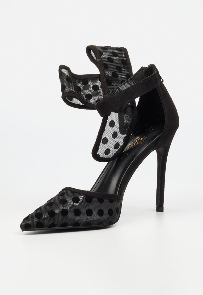 Miss Black - Dott 1 polka dot heel - black
