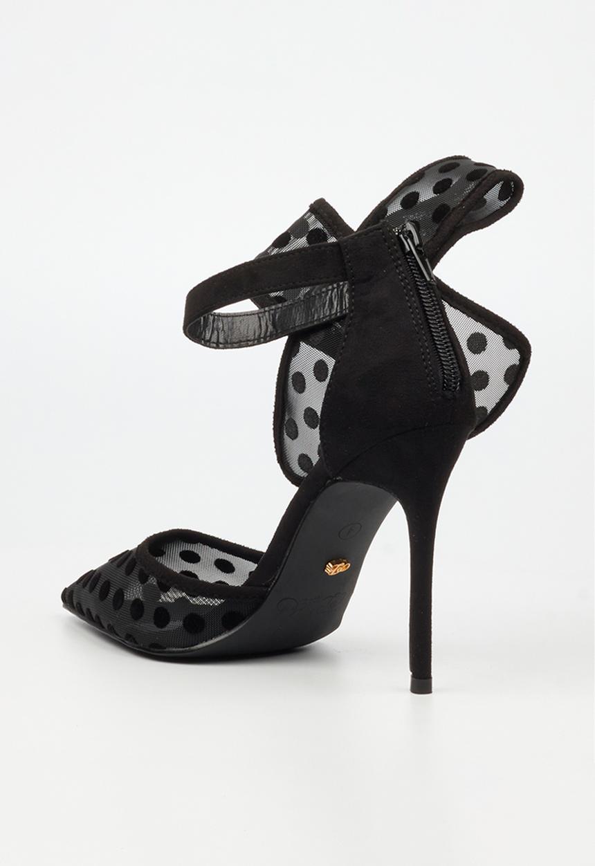 Miss Black - Dott 1 polka dot heel - black