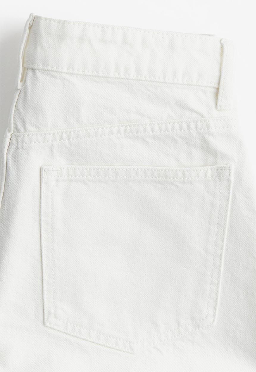H&M - Denim bermuda shorts - white