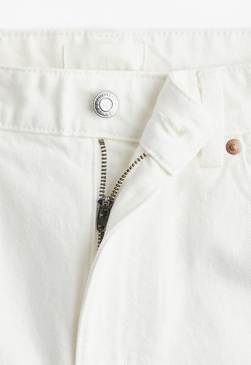 H&M - Denim bermuda shorts - white