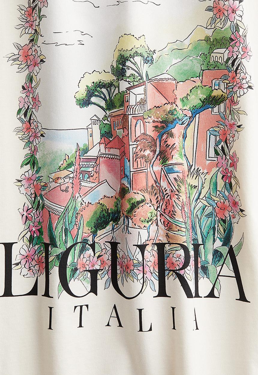 H&M - Oversized t-shirt - cream liguria 