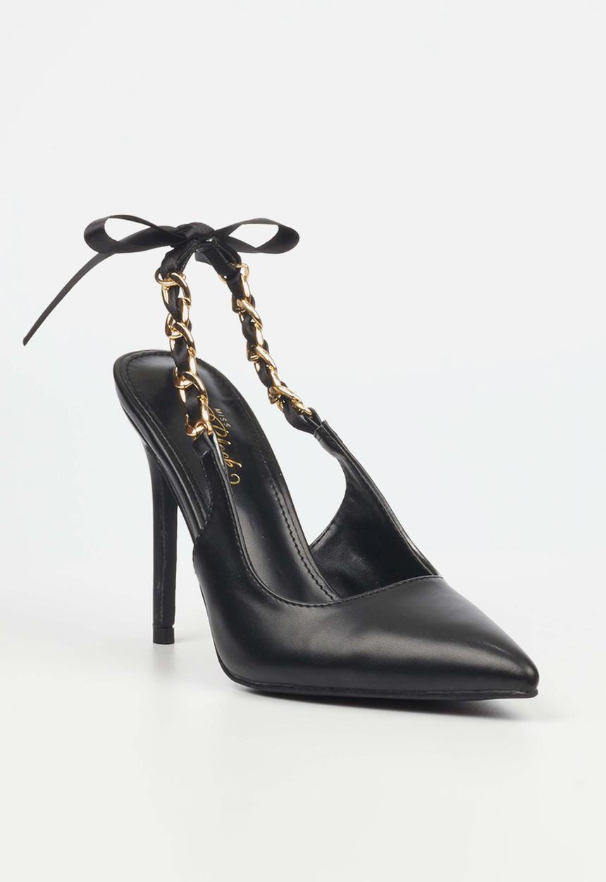 Miss Black - Lola 29 slingback heel - black