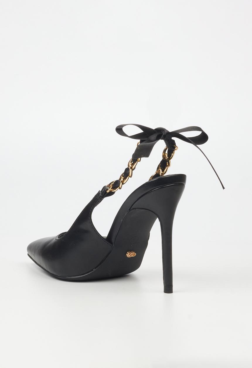 Miss Black - Lola 29 slingback heel - black