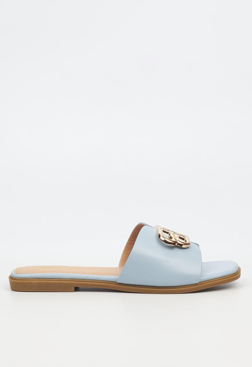Miss Black - Syrup 1 flat sandal - blue