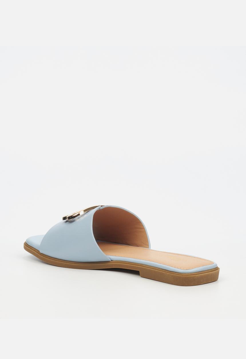 Miss Black - Syrup 1 flat sandal - blue