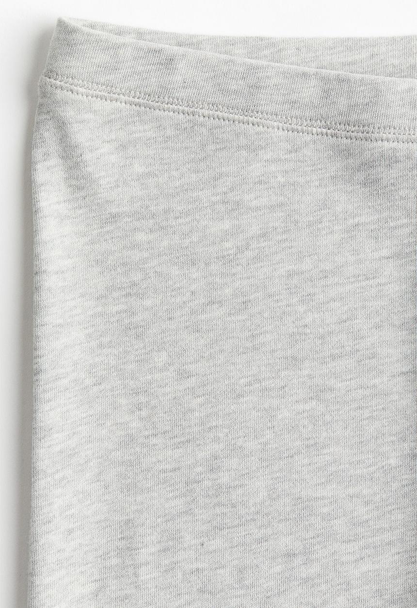 H&M - Flared leggings - light grey marl