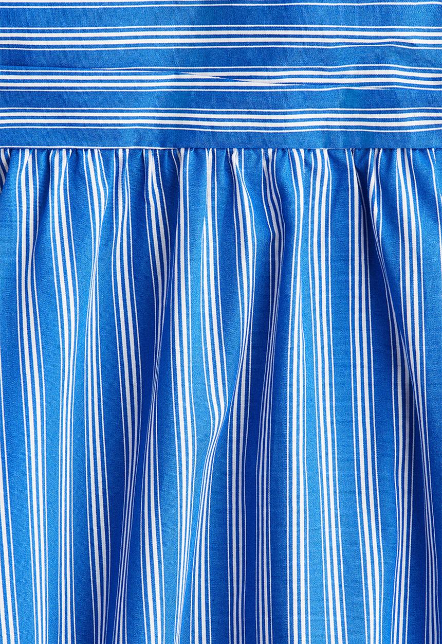 H&M - Strappy cotton dress - blue striped 