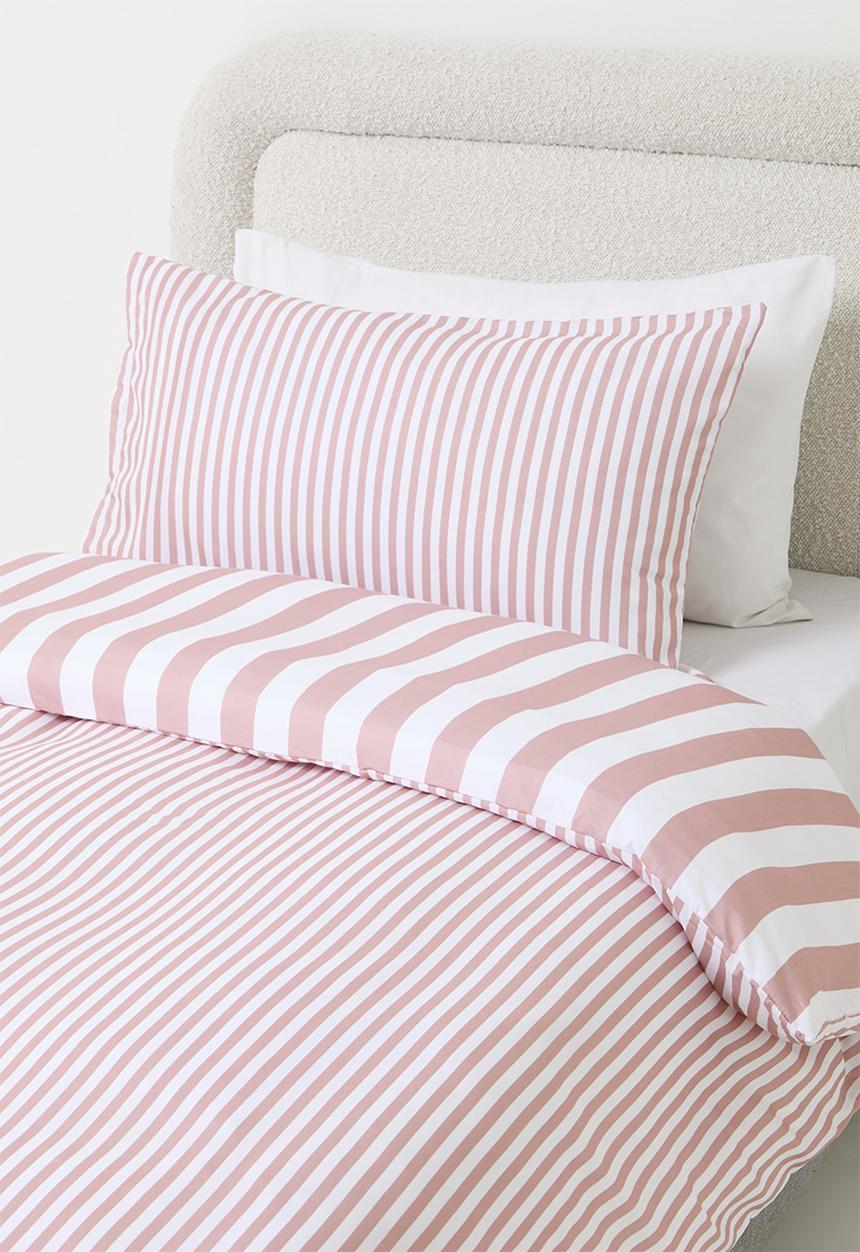Sixth Floor - Stripe duvet cover - Blush