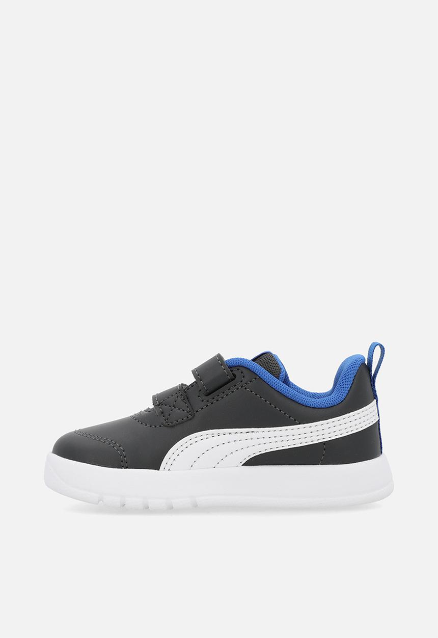 PUMA - Courtflex V3 V Inf-Dusky Gray-Puma White/Mountain Blue