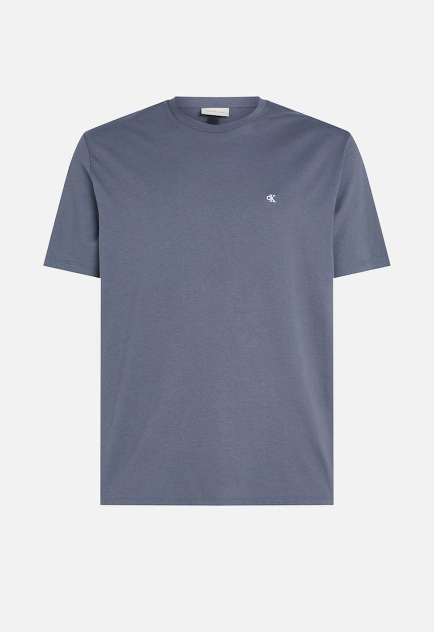 Calvin Klein - Ss Smooth Cttn Solid Crewnk Tee - Grisaille