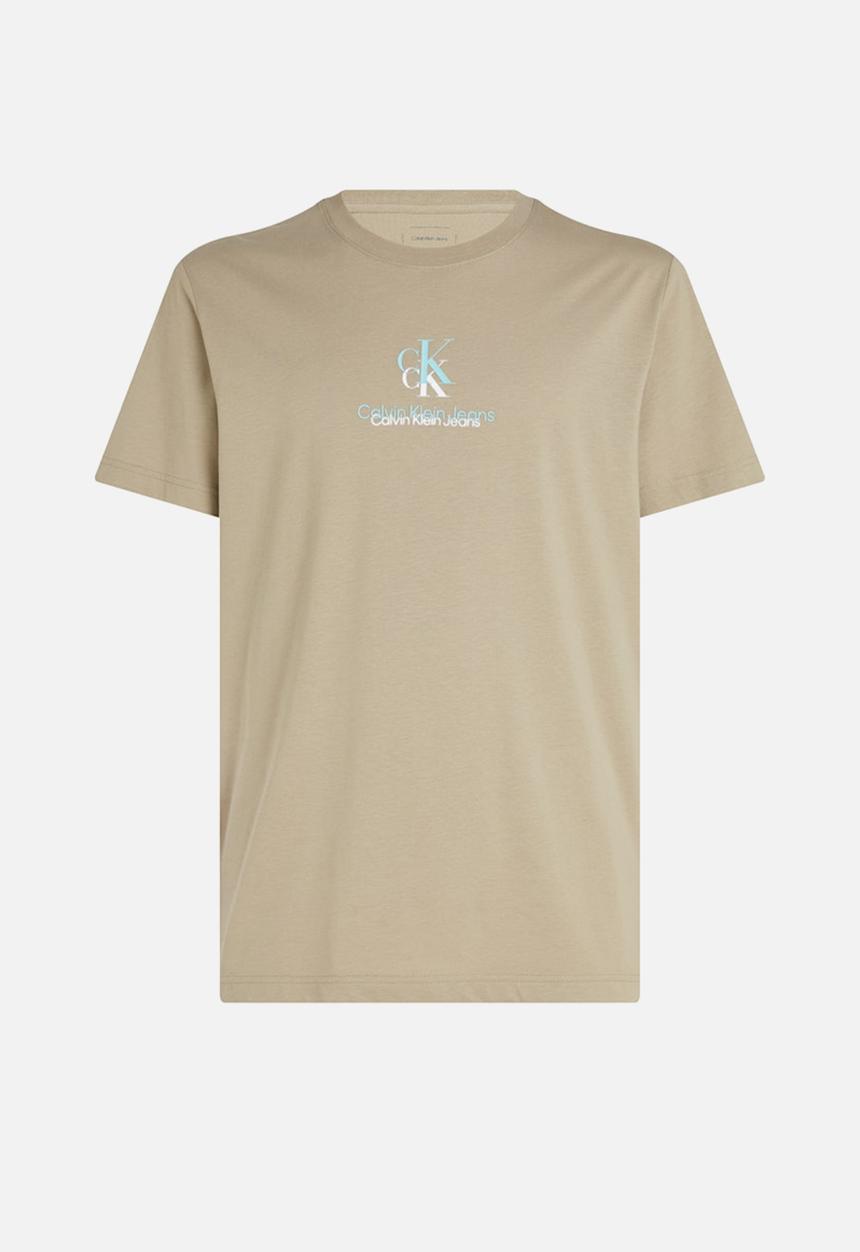 Calvin Klein - Shadow Logo Tee - Aluminum