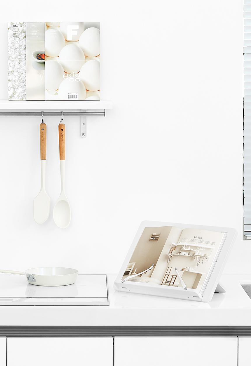 Litem - Flip recipe book stand - white