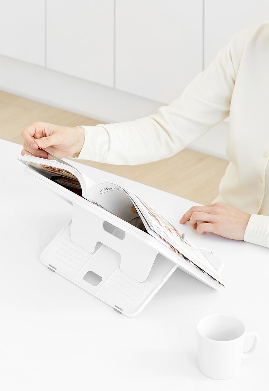 Litem - Flip recipe book stand - white