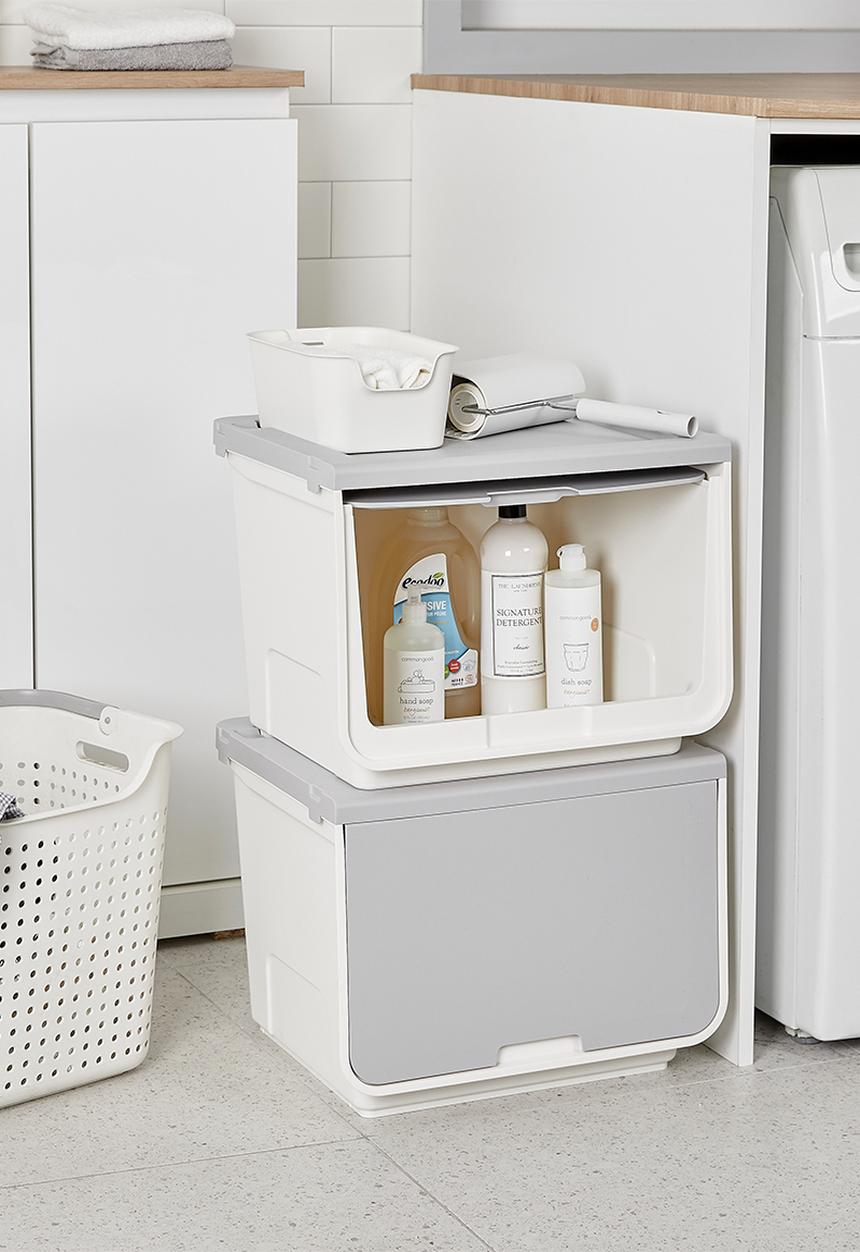 Litem - 39L Roomax stackable cube - grey