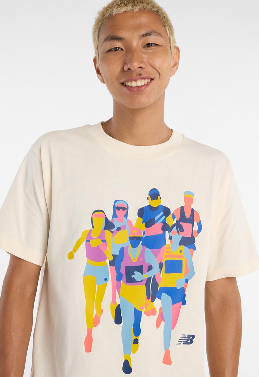 New Balance  - Nb Athletics System That Runs Tee - Neutral 