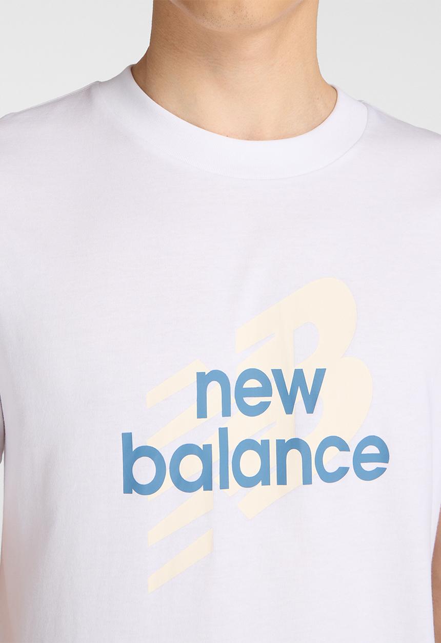 New Balance  - Nb Sport Angular Logo Tee - White