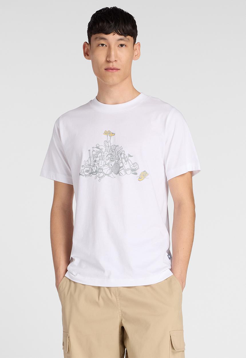 New Balance  - Nb Sport Athletics Pile Tee - White