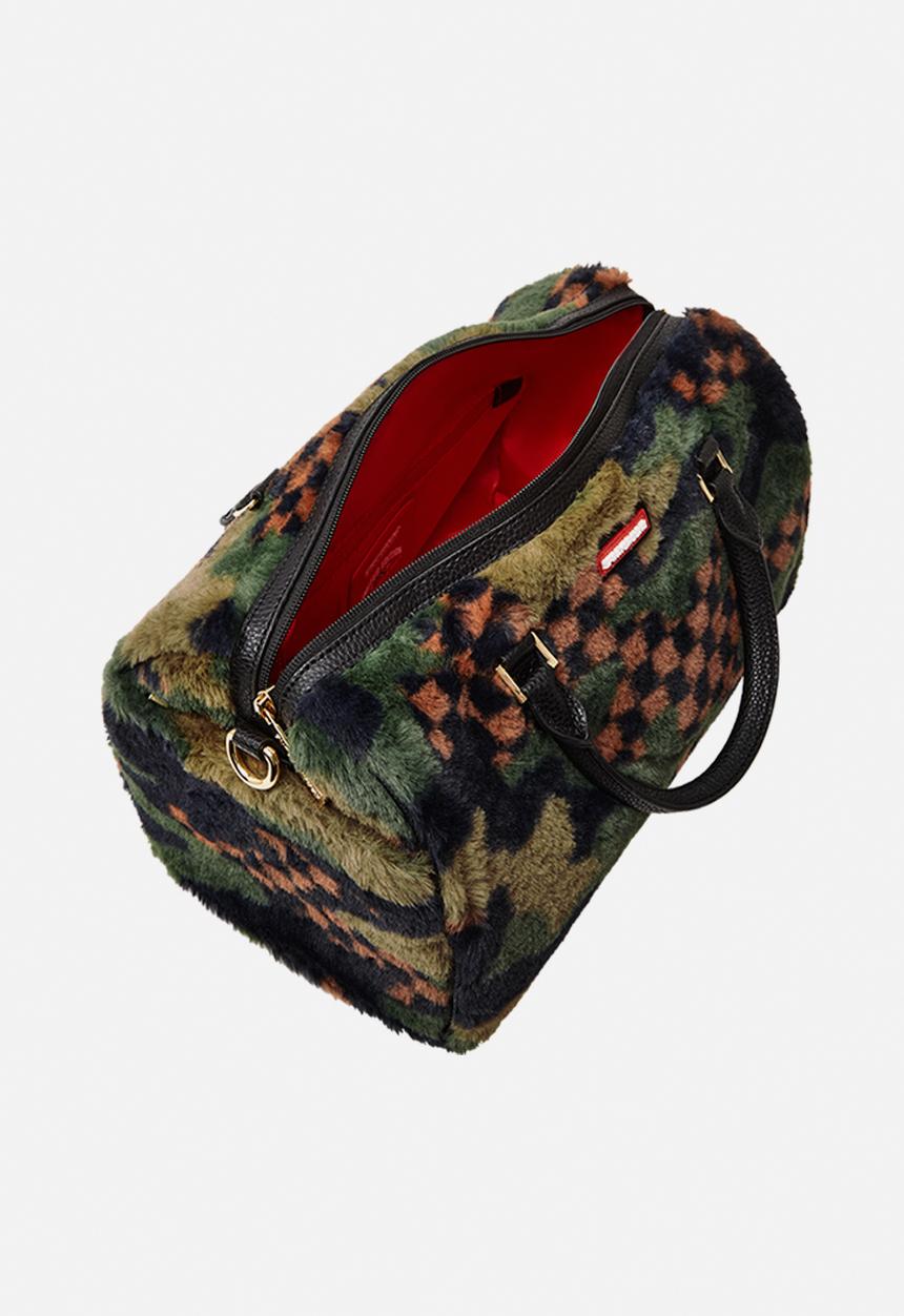 Sprayground - Green 3am fur mini duffel bag- multi