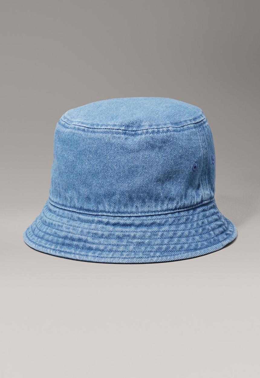Calvin Klein - Mono Logo Denim Bucket Hat - Vintage Denim