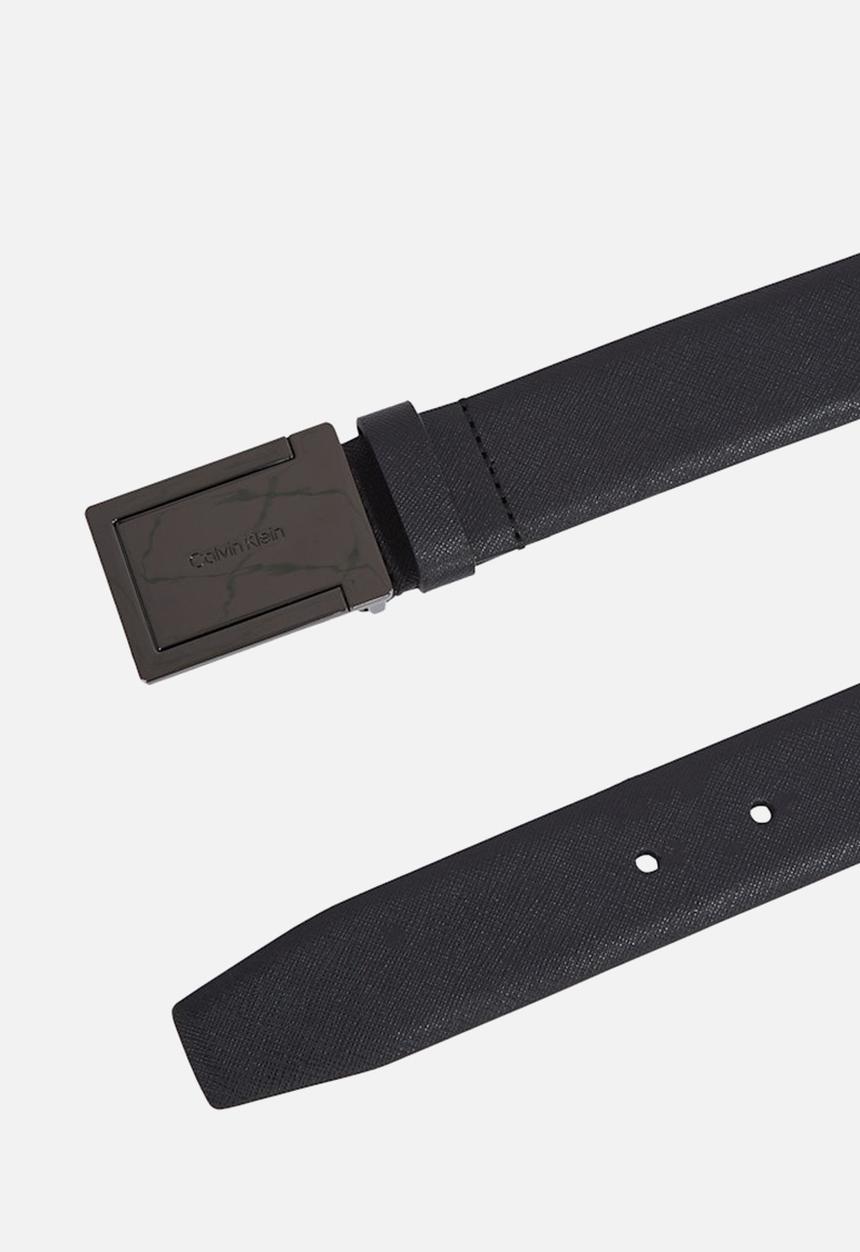 Calvin Klein - Formal Plaque Tex 35Mm - Pvh Black Saffiano