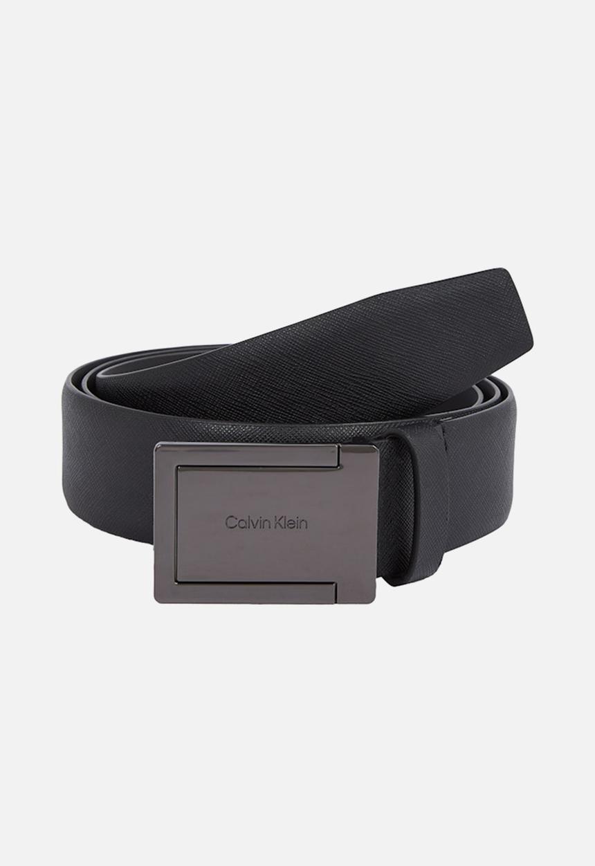 Calvin Klein - Formal Plaque Tex 35Mm - Pvh Black Saffiano