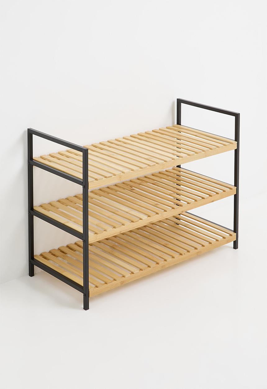Storage Solutions - Get organised shoe rack - natural 