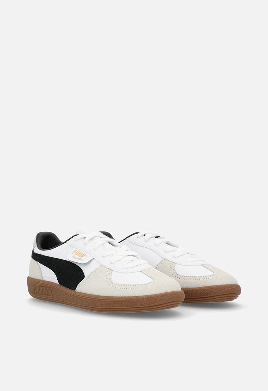 PUMA - Palermo Lth Jr-White/Vapor Gray/Gum