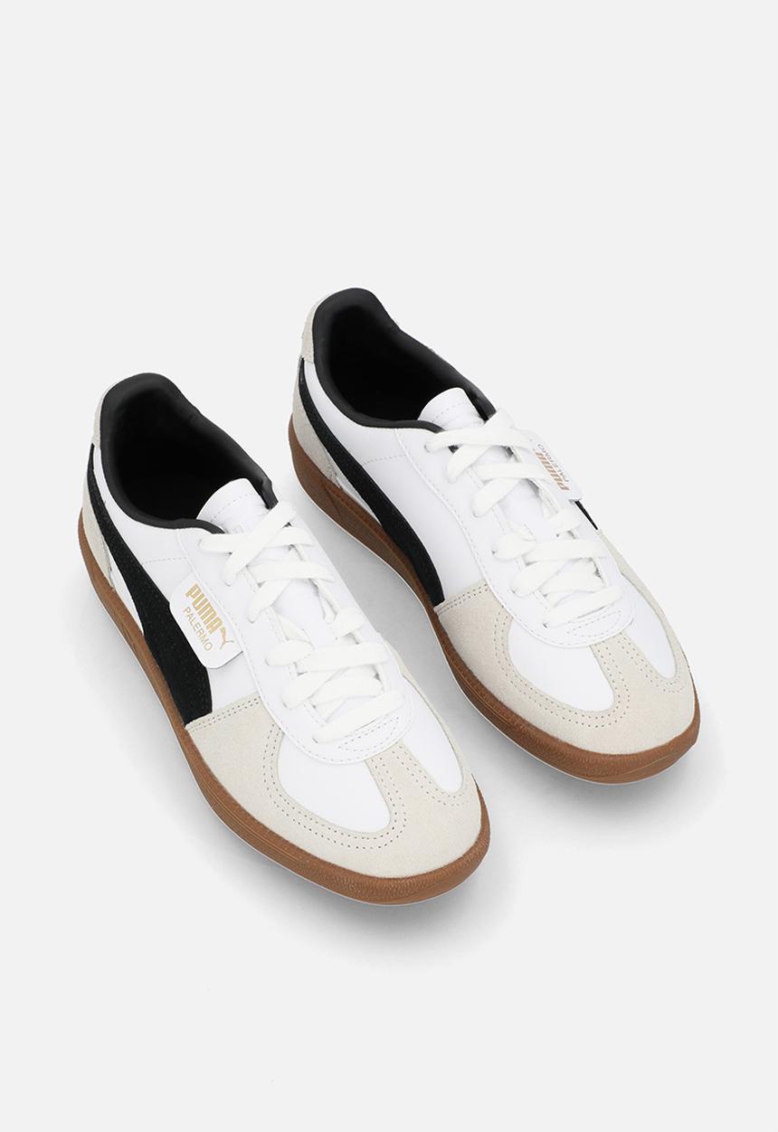 PUMA - Palermo Lth Jr-White/Vapor Gray/Gum