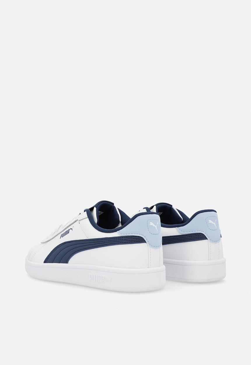 PUMA - Puma Smash 3.0 L Jr-Puma White/Persian Blue/Haute Tropic
