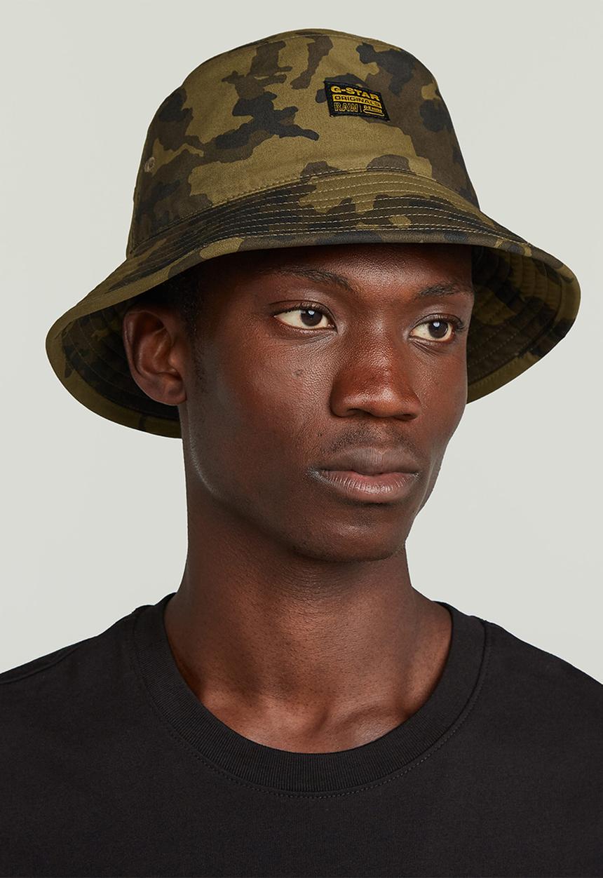 G-STAR - Originals Bucket Hat - Dark Olive Forest Camo