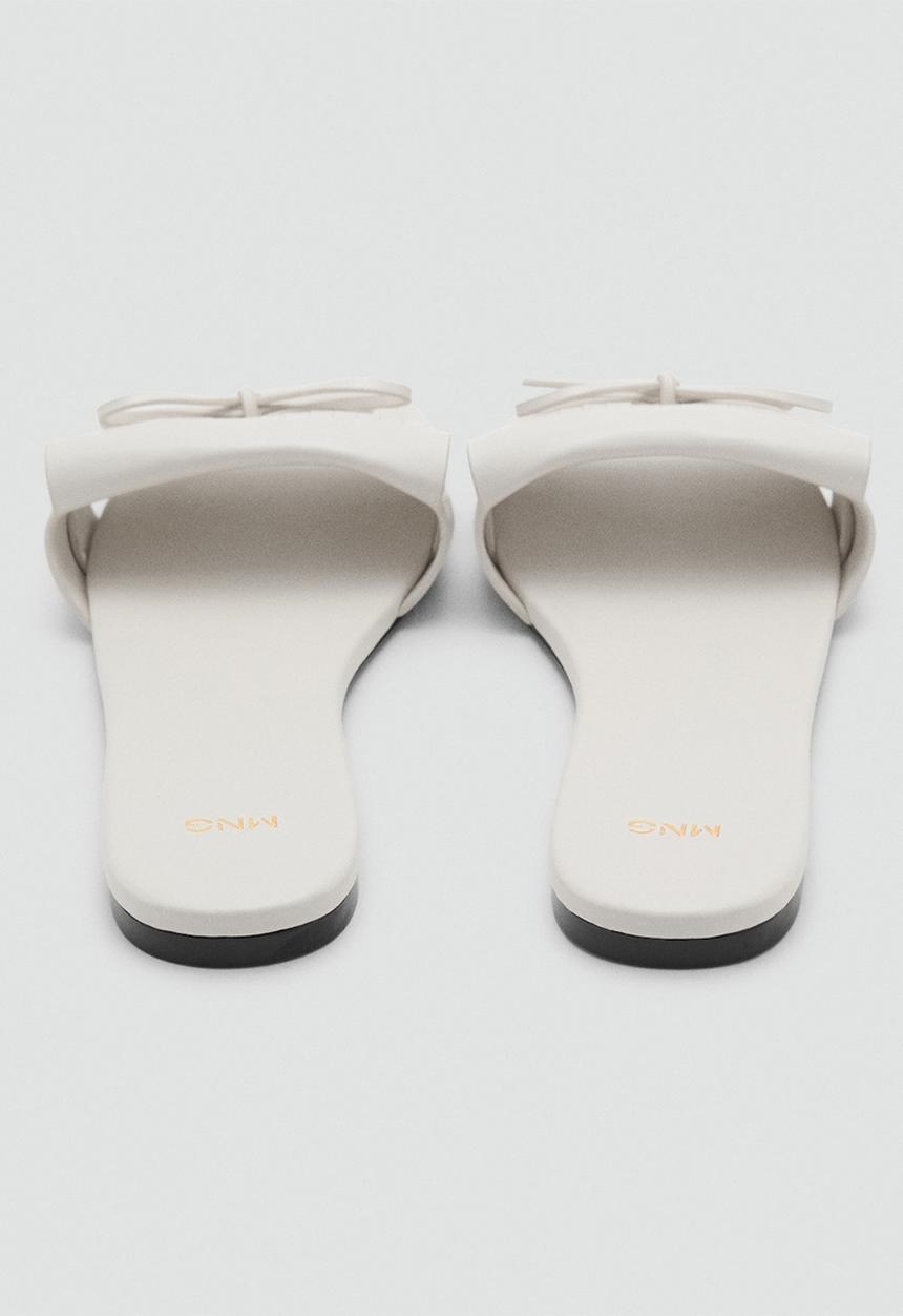 MANGO - Fleco slide - white