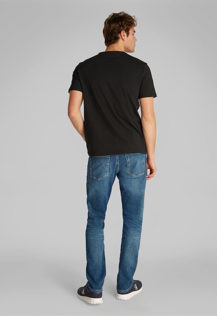 Calvin Klein - Ss Smooth Cttn Solid Crewnk Tee - Black