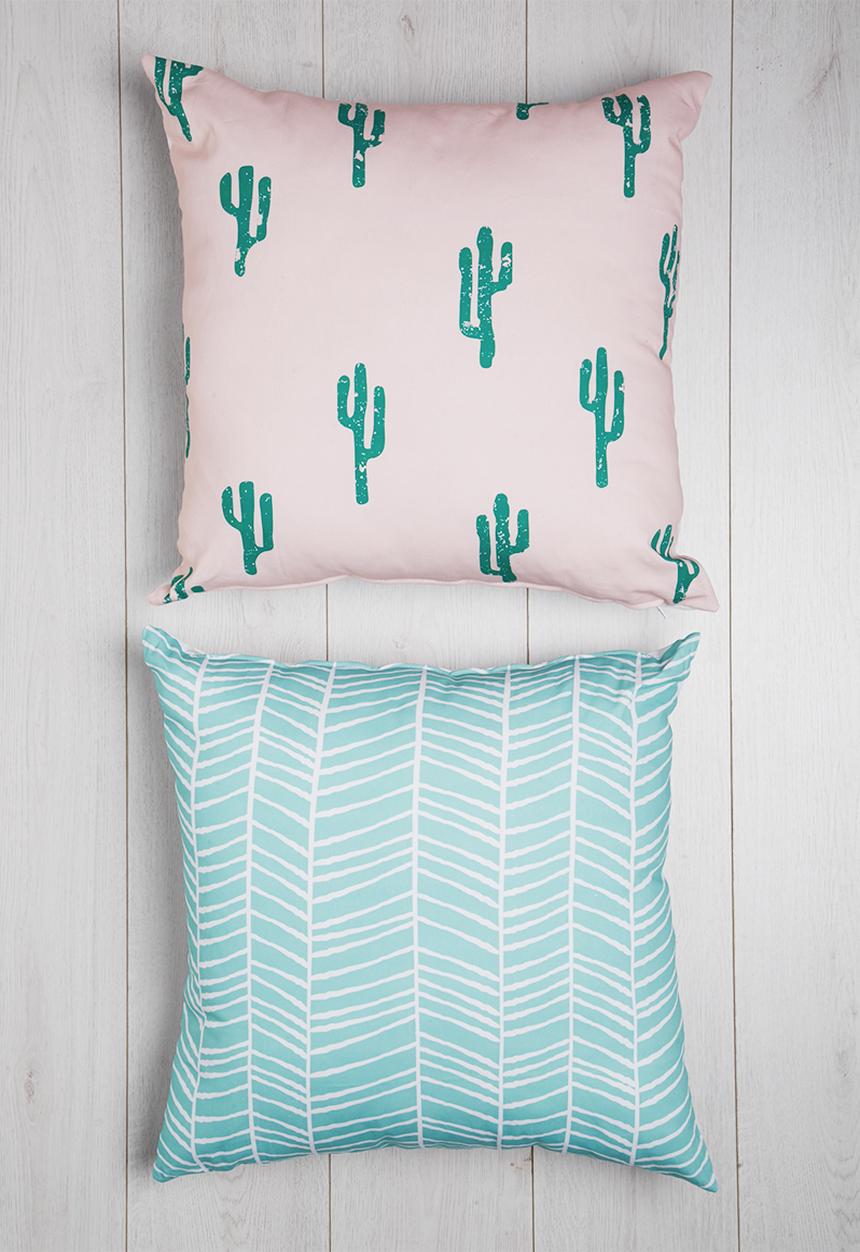 Sixth Floor - Chevron printed cushion