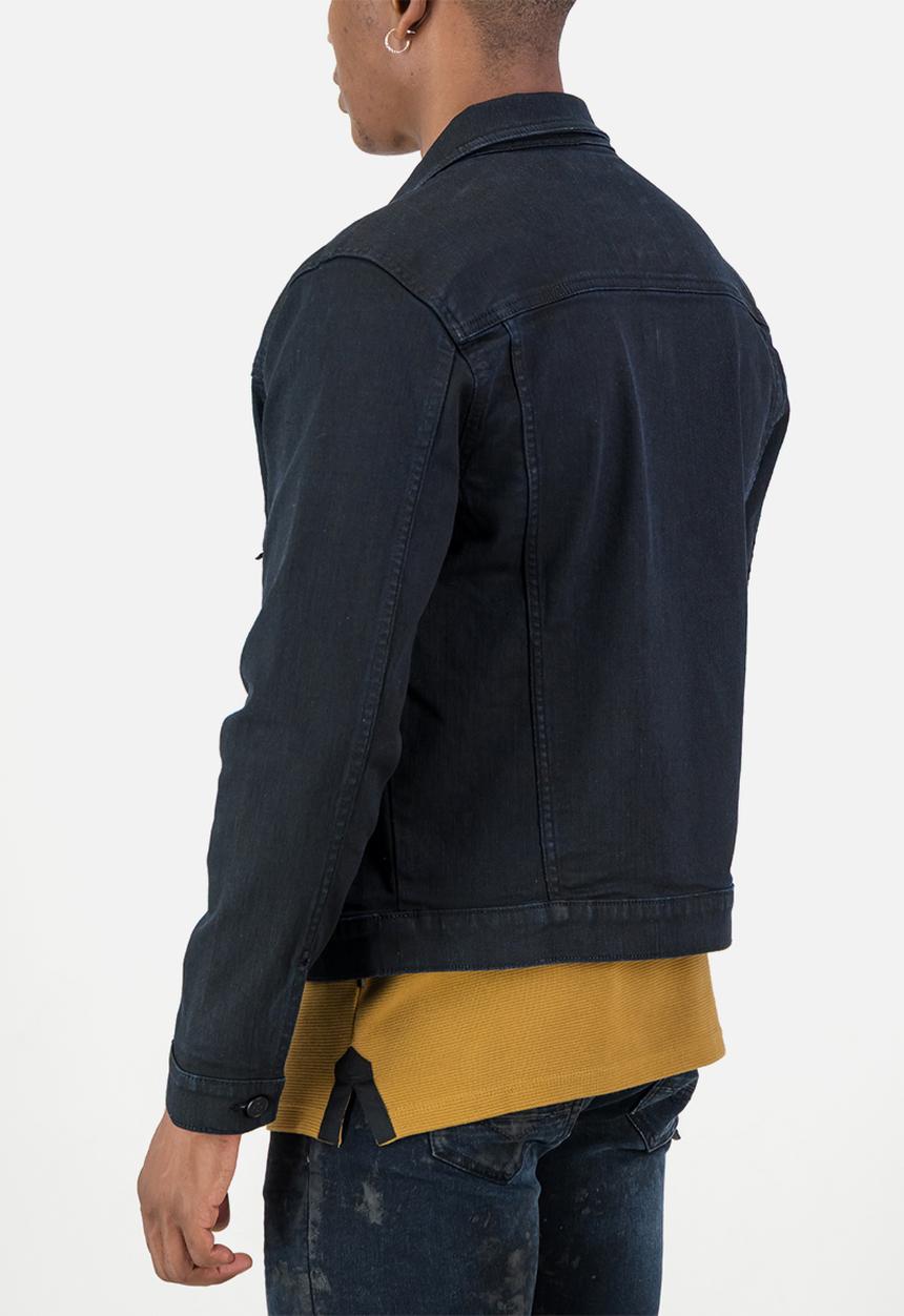 S.P.C.C - Requiem Jacket  - Black Regular Fit Denim Trucker Jacket Black