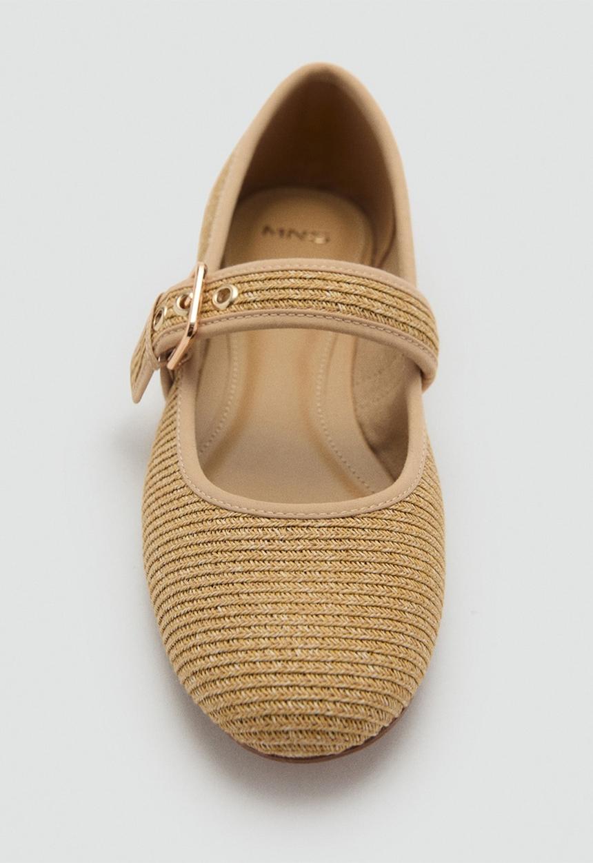 MANGO - Cotton pump - medium brown