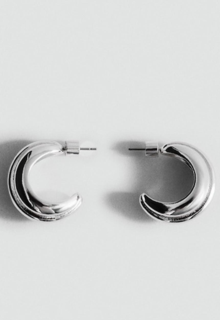 MANGO - Jabel earrings - silver
