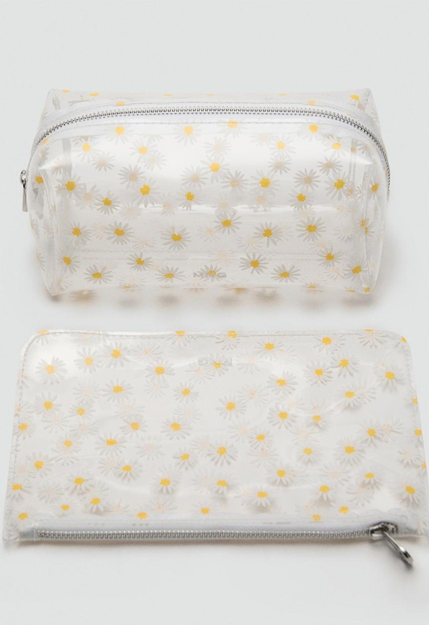 MANGO - Cosmetic bag marga- white