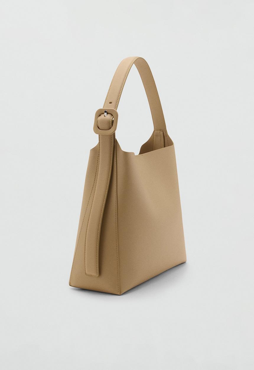 MANGO - Winnie shoulder bag - light yellow