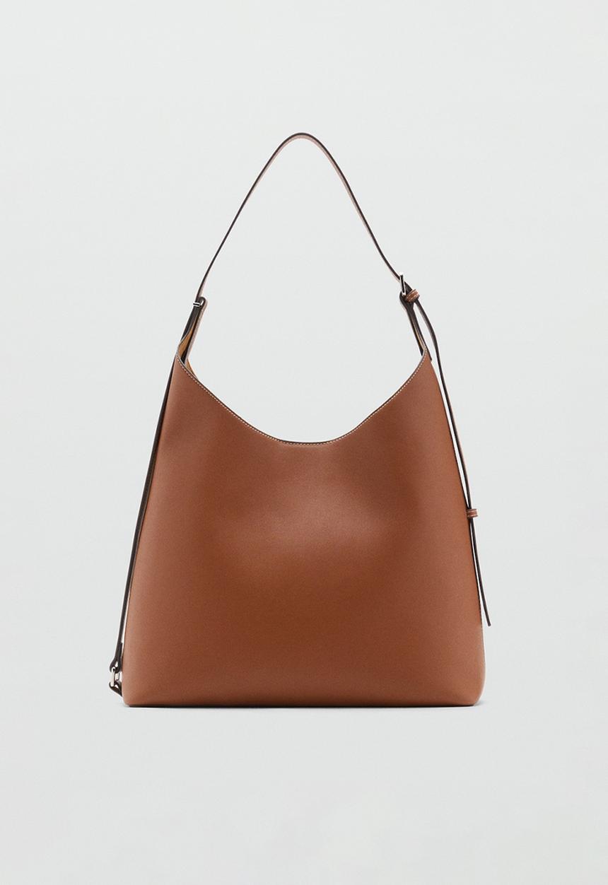 MANGO - Keops shoulder bag - brown