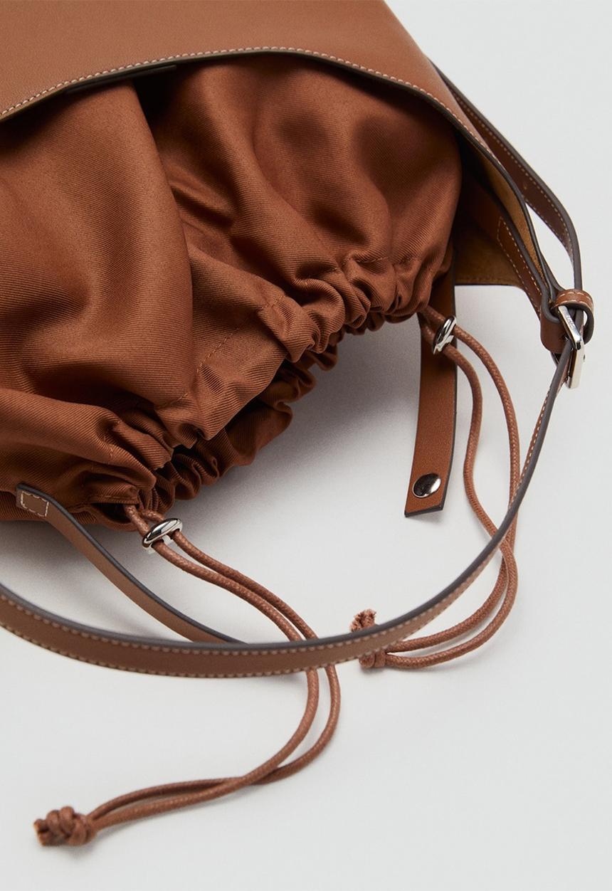 MANGO - Keops shoulder bag - brown